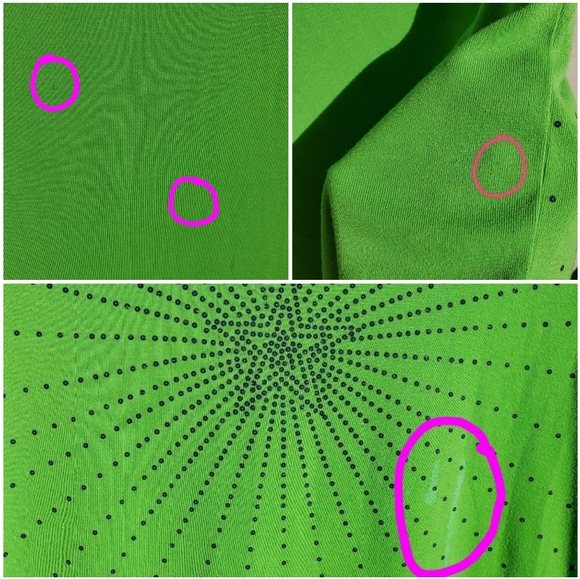 Vibrant Green Y2K Blue Sequin Starburst Embellished Graphic Summer Sweater Vest - Picture 14 of 16